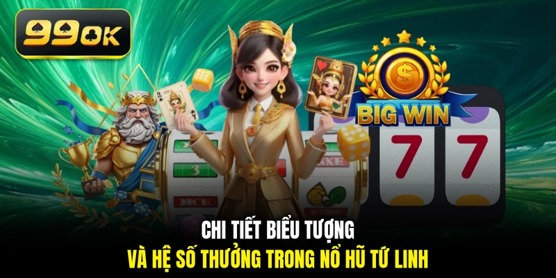 Chi tiết biểu tượng và hệ số thưởng trong Nổ hũ Tứ Linh