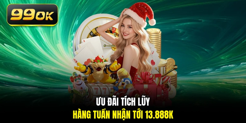 Ưu đãi tích lũy hàng tuần nhận tới 13.888K